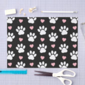 Muster von Paws, Hundeschrauben, Weiße Pfoten, ros Seidenpapier (Handwerk)