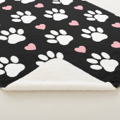 Muster von Paws, Hundeschrauben, Weiße Pfoten, ros Sherpadecke (3/4)