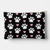 Muster von Paws, Hundeschrauben, Weiße Pfoten, ros Zubehörtasche (Rückseite)