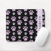 Muster von Paws, Lilac Paws, Dog Paws, Ihr Name Mousepad (Mit Mouse)
