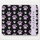 Muster von Paws, Lilac Paws, Dog Paws, Ihr Name Mousepad (Vorne)