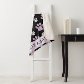 Muster von Paws, Lilac Paws, Dog Paws, Ihr Name Sherpadecke (Beispiel)