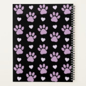 Muster von Paws, Lilac Paws, Herz, Ihr Name Planer (Rückseite)