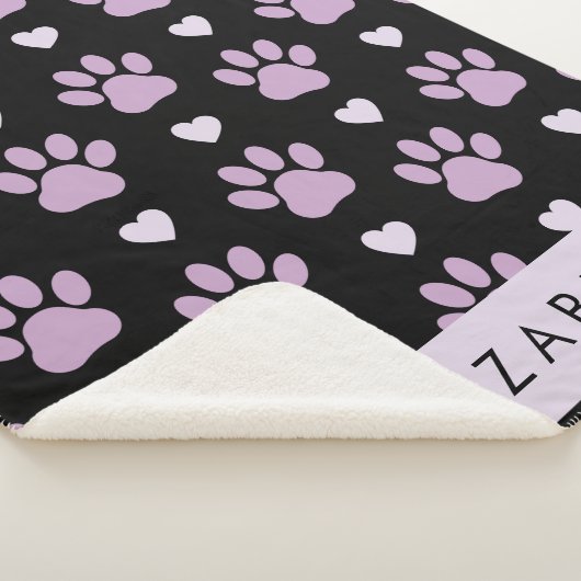 Muster von Paws, Lilac Paws, Herz, Ihr Name Sherpadecke (3/4)