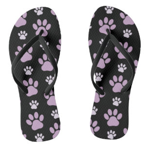 Muster von Paws, Lilac Paws, Hundepfen, Paw Prints Badesandalen