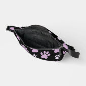 Muster von Paws, Lilac Paws, Hundepfen, Paw Prints Bauchtasche (Offen)