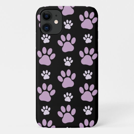 Muster von Paws, Lilac Paws, Hundepfen, Paw Prints Case-Mate iPhone Hülle (Rückseite)