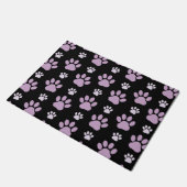 Muster von Paws, Lilac Paws, Hundepfen, Paw Prints Fußmatte (Schrägansicht)