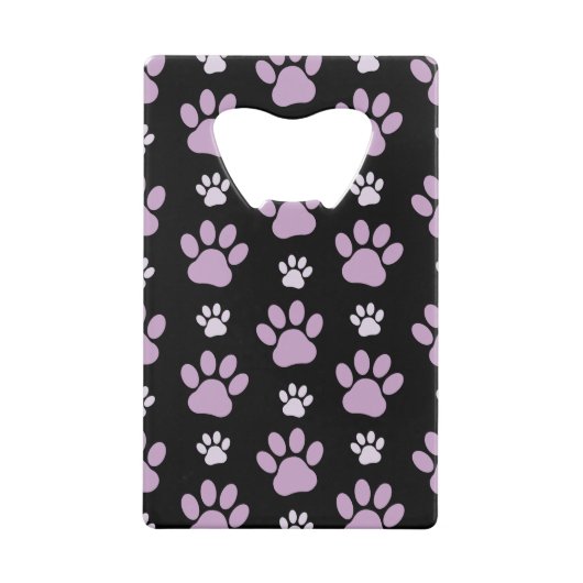 Muster von Paws, Lilac Paws, Hundepfen, Paw Prints Geldbeutel Flaschenöffner (Rückseite)