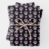 Muster von Paws, Lilac Paws, Hundepfen, Paw Prints Geschenkpapier Set (Beispiel)