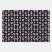 Muster von Paws, Lilac Paws, Hundepfen, Paw Prints Geschenkpapier Set (Vorderseite 3)