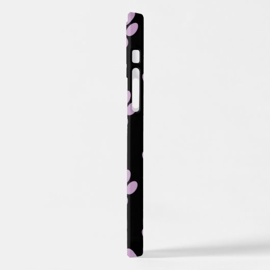 Muster von Paws, Lilac Paws, Hundepfen, Paw Prints iPhone Hülle (Linke Seite)