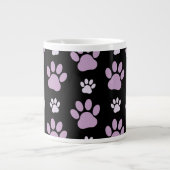 Muster von Paws, Lilac Paws, Hundepfen, Paw Prints Jumbo-Tasse (Vorderseite)