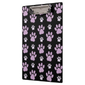 Muster von Paws, Lilac Paws, Hundepfen, Paw Prints Klemmbrett (Links)