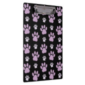 Muster von Paws, Lilac Paws, Hundepfen, Paw Prints Klemmbrett (Rechts)