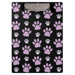Muster von Paws, Lilac Paws, Hundepfen, Paw Prints Klemmbrett