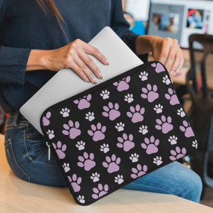 Muster von Paws, Lilac Paws, Hundepfen, Paw Prints Laptopschutzhülle
