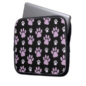 Muster von Paws, Lilac Paws, Hundepfen, Paw Prints Laptopschutzhülle (Vorderseite Links)