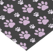 Muster von Paws, Lilac Paws, Hundepfen, Paw Prints Mittelgroßer Tischläufer (Ecke)