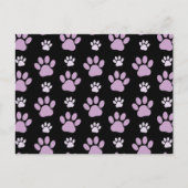 Muster von Paws, Lilac Paws, Hundepfen, Paw Prints Postkarte (Vorderseite)