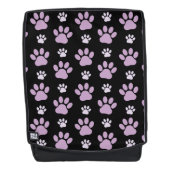 Muster von Paws, Lilac Paws, Hundepfen, Paw Prints Rucksack (Vorderseite)