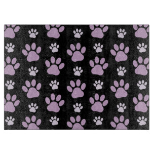 Muster von Paws, Lilac Paws, Hundepfen, Paw Prints Schneidebrett