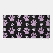 Muster von Paws, Lilac Paws, Hundepfen, Paw Prints Schreibtischunterlage (Vorderseite)