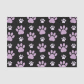 Muster von Paws, Lilac Paws, Hundepfen, Paw Prints Seidenpapier (Vorderseite)