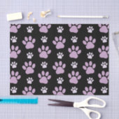 Muster von Paws, Lilac Paws, Hundepfen, Paw Prints Seidenpapier (Handwerk)