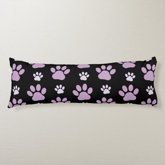 Muster von Paws, Lilac Paws, Hundepfen, Paw Prints Seitenschläferkissen (Vorderseite)