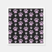 Muster von Paws, Lilac Paws, Hundepfen, Paw Prints Serviette (Vorderseite)