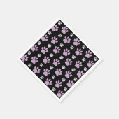 Muster von Paws, Lilac Paws, Hundepfen, Paw Prints Serviette (Ecke)