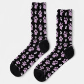 Muster von Paws, Lilac Paws, Hundepfen, Paw Prints Socken (Linkes Detail)