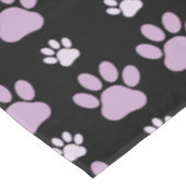 Muster von Paws, Lilac Paws, Hundepfen, Paw Prints Tischdecke (Schrägansicht)