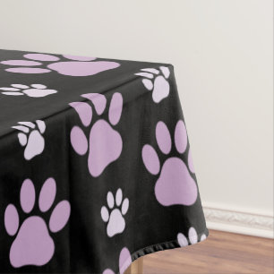 Muster von Paws, Lilac Paws, Hundepfen, Paw Prints Tischdecke