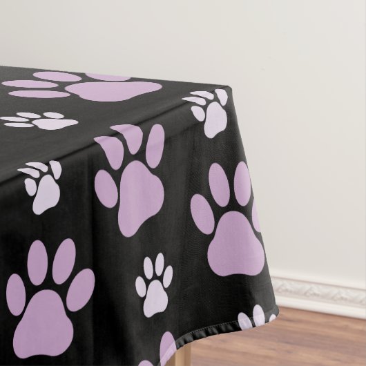 Muster von Paws, Lilac Paws, Hundepfen, Paw Prints Tischdecke (Beispiel)