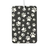Muster von Paws, Paw Prints, Schwarz und Weiß Autolufterfrischer (Vorderseite)