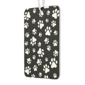 Muster von Paws, Paw Prints, Schwarz und Weiß Autolufterfrischer (Links)