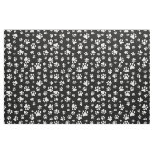 Muster von Paws, Paw Prints, Schwarz und Weiß Stoff (Fat Quarter (45,7 x 55,9 cm))