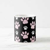 Muster von Paws, rosa Paws, Dog Paws, Ihr Name Kaffeetasse (Mittel)