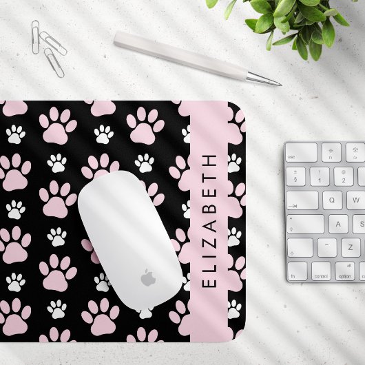 Muster von Paws, rosa Paws, Dog Paws, Ihr Name Mousepad