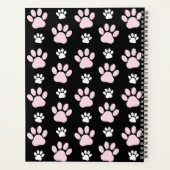 Muster von Paws, rosa Paws, Dog Paws, Ihr Name Planer (Rückseite)