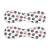 Muster von Paws, schwarzen Paws, roten Paws, Herz Baseball (Paneele)