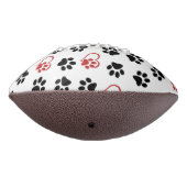 Muster von Paws, schwarzen Paws, roten Paws, Herz Football (Gedreht 270)