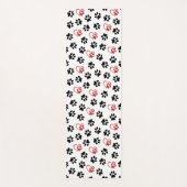 Muster von Paws, schwarzen Paws, roten Paws, Herz Yogamatte (Vorderseite)