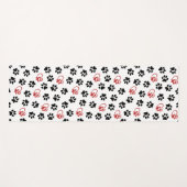 Muster von Paws, schwarzen Paws, roten Paws, Herz Yogamatte (Vorderseite (Horizontal))