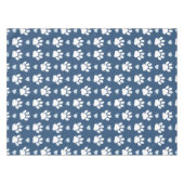 Muster von Pfähnen, Hundpfägen, weißen Pfoten, bla Tischdecke (Vorderseite (Horizontal))