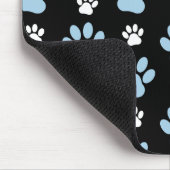 Muster von Pfoten, blauen Pfoten, Hundepfoten, Tie Mousepad (Ecke)