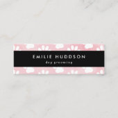 Muster von Pfoten, Hunde-Groomer, Hunde-Walker, Pe Mini Visitenkarte (Vorderseite)