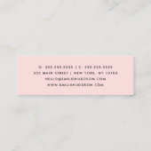 Muster von Pfoten, Hunde-Groomer, Hunde-Walker, Pe Mini Visitenkarte (Rückseite)